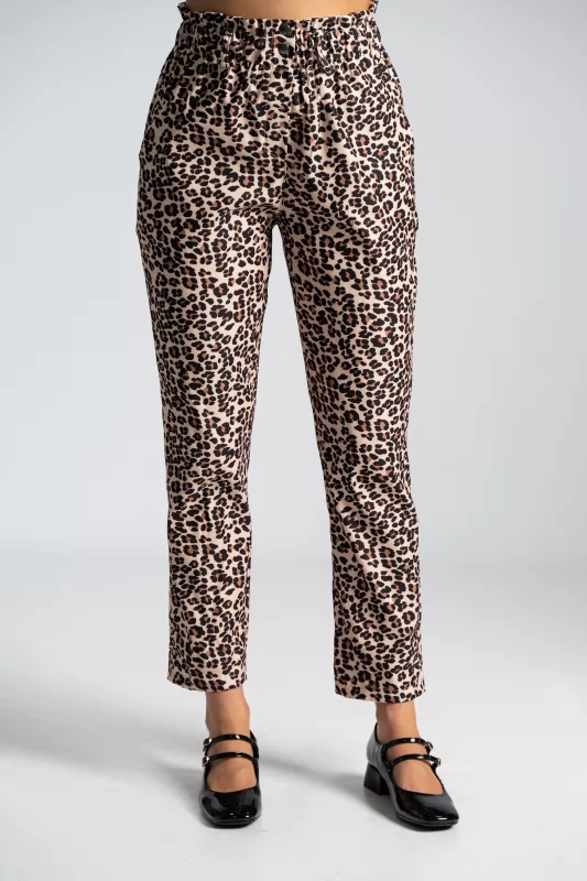 Pants Paperbag Animal Print