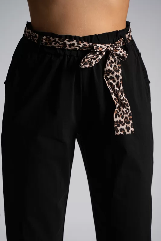 Paperbag Pants Leopar Belt