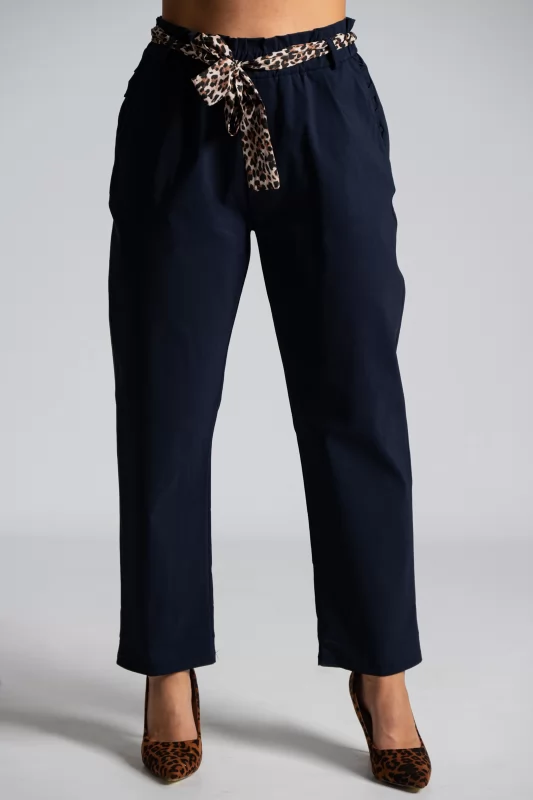 Paperbag Pants Leopar Belt