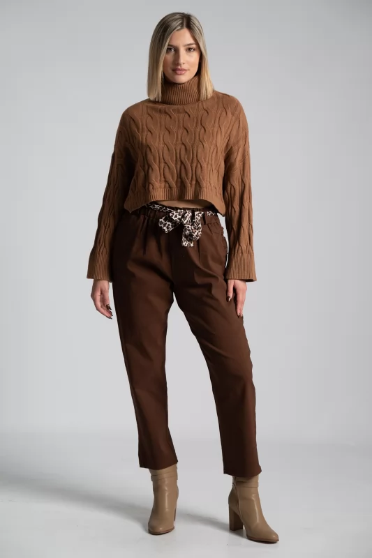 Paperbag Pants Leopar Belt