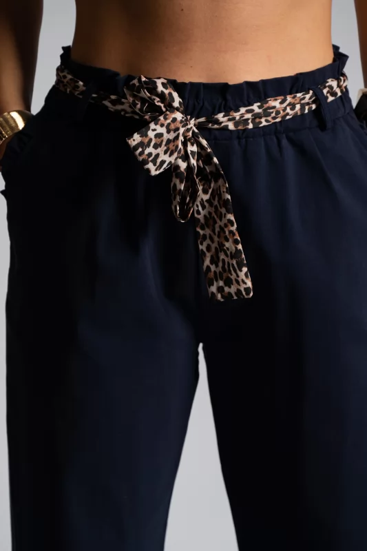 Paperbag Pants Leopar Belt