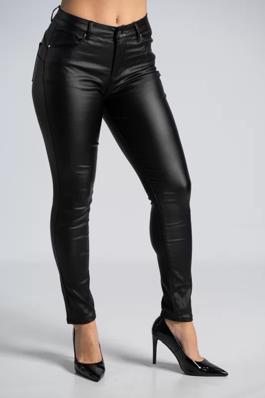 Leatherette Push-Up Pants