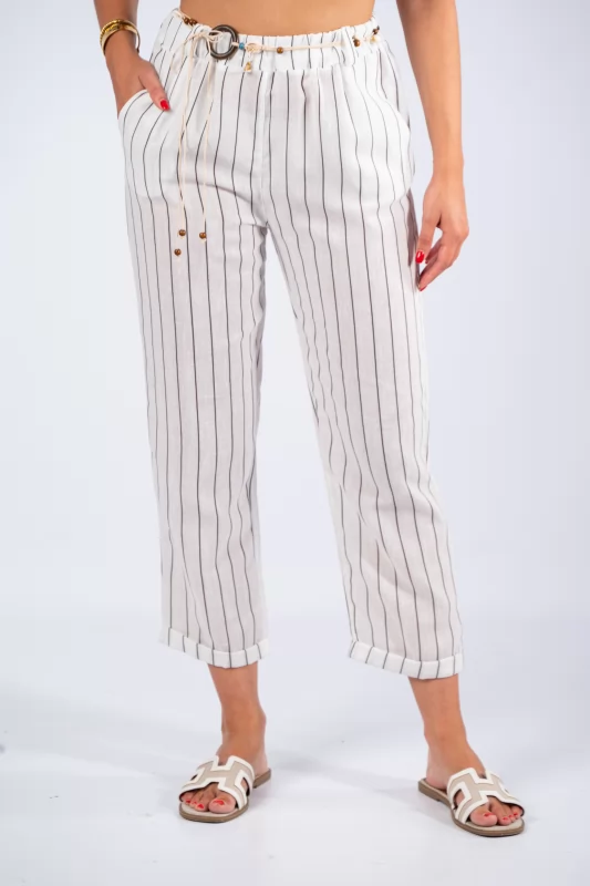 Pants Lepel Stripes White