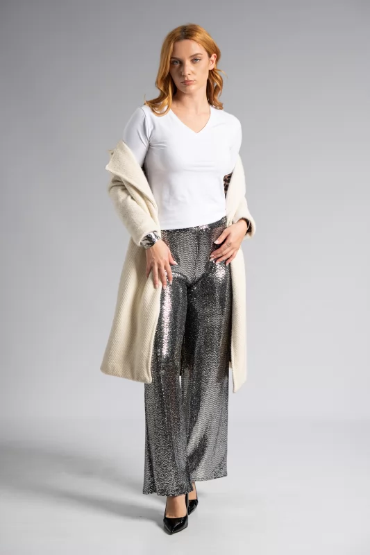 Pants Shimmer Silver