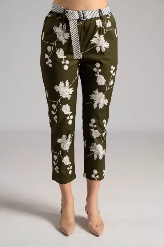 Pants Slouchy Embroidery