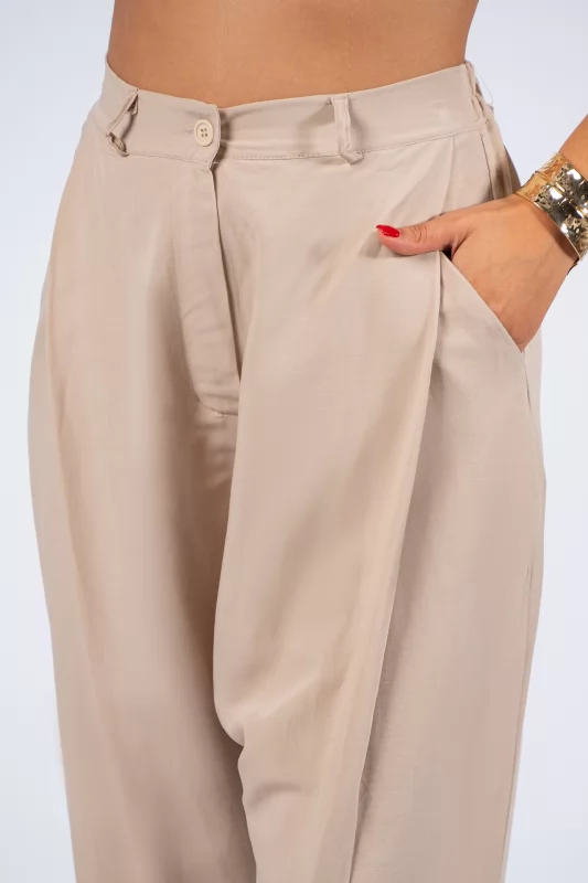 Culotte Trousers Beige