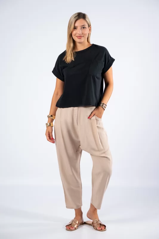 Culotte Trousers Beige