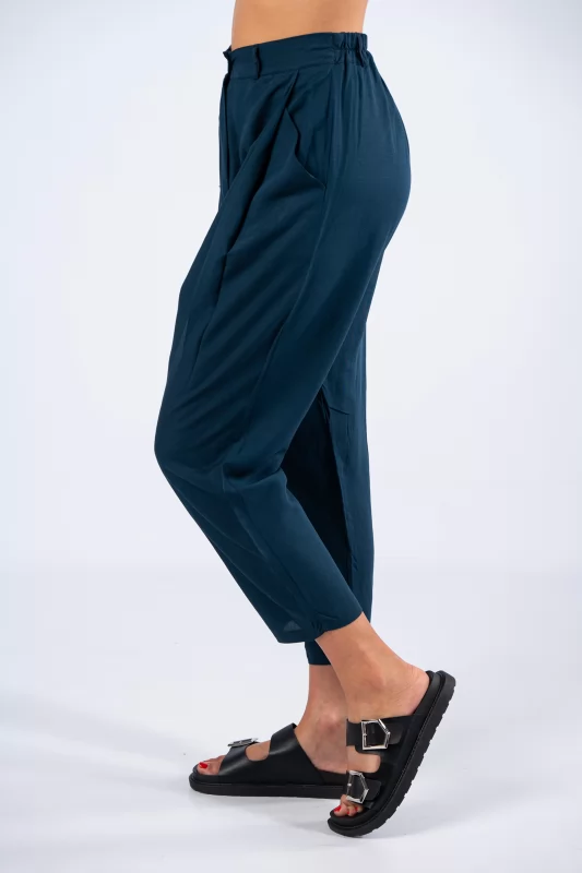 Culotte Trousers Navy Blue