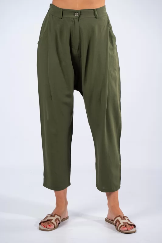 Culotte Trousers Khaki