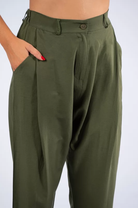 Culotte Trousers Khaki