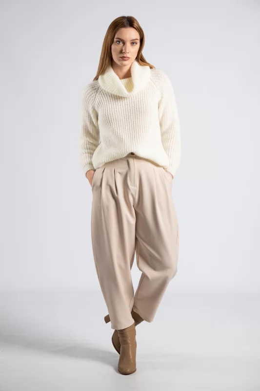 Slouchy fabric pants