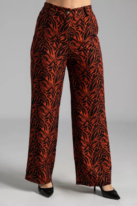 Trousers Zebra Print Copper 