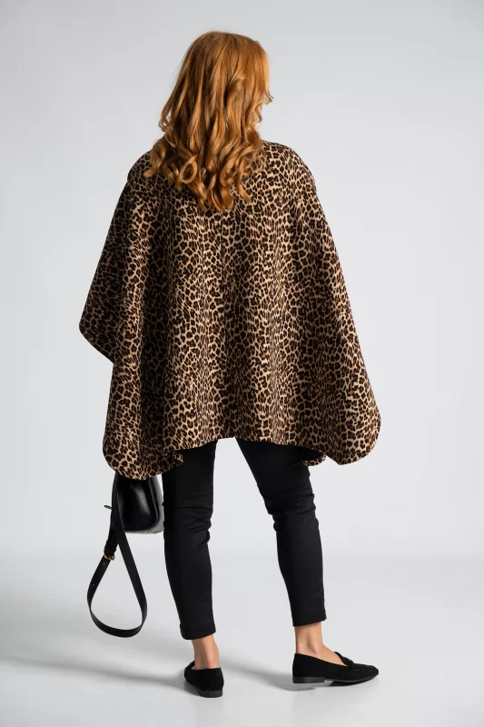 Poncho Leopar Print