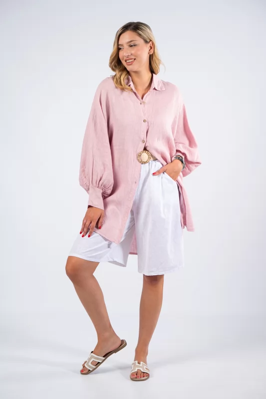 Shirt Lino Dusty Pink