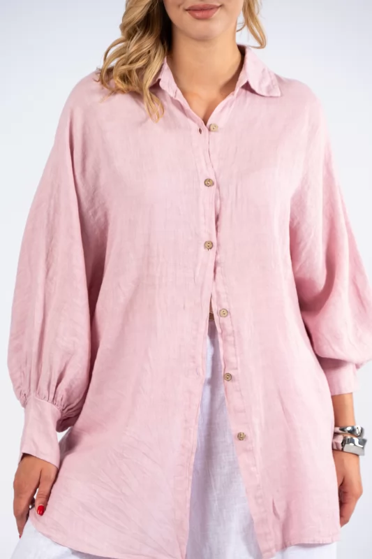 Shirt Lino Dusty Pink