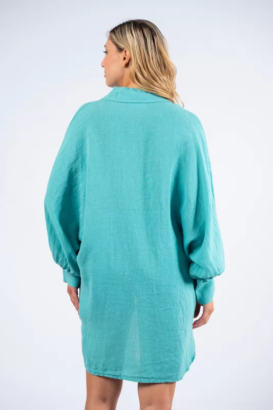 Shirt Linen Seafoam Green