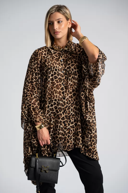 Shirt C-Throu Multi Animal Print