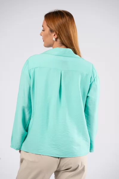 Crep Shirt Turquoise