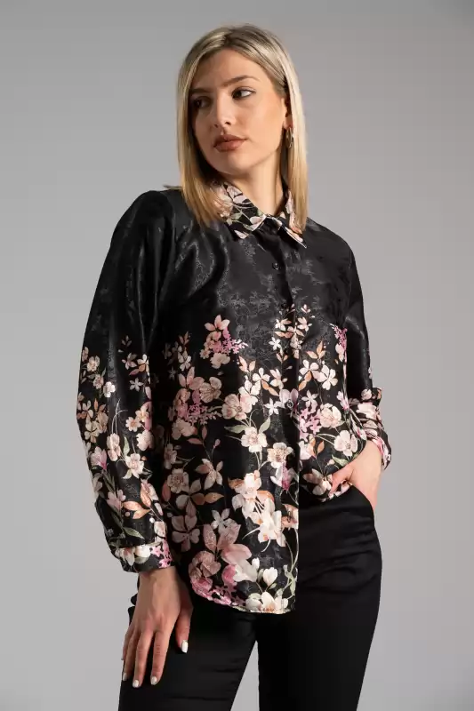 Shirt Floral Satin