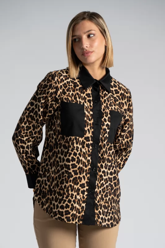 Leopar Shirt With Details