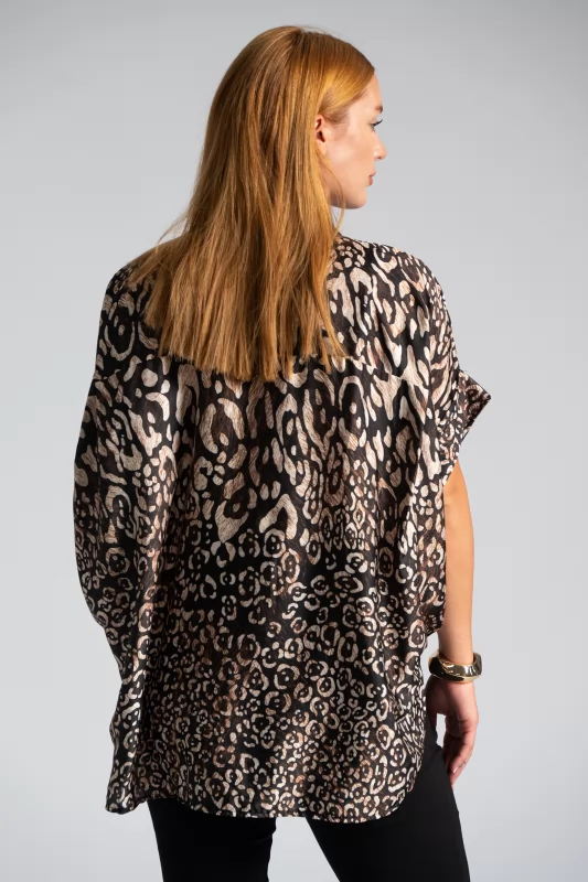 Shirt Satin Animal Print