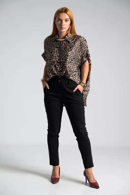 Shirt Satin Animal Print