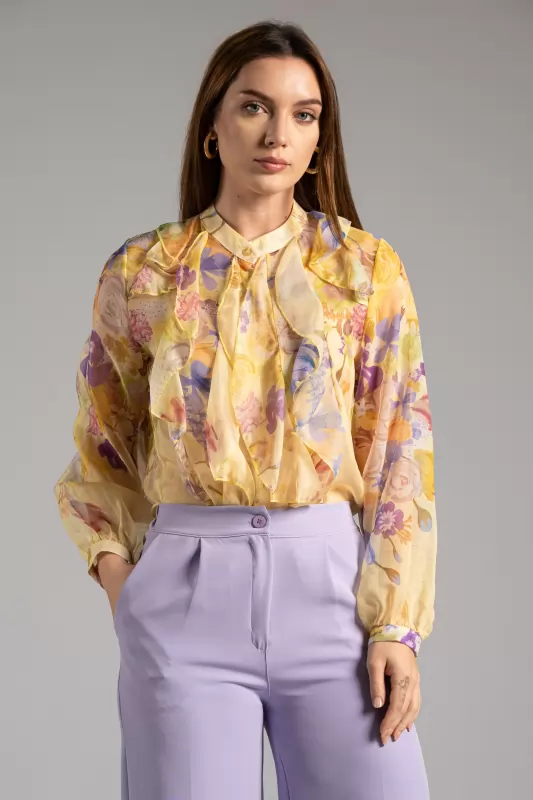 Shirt Volant Floral