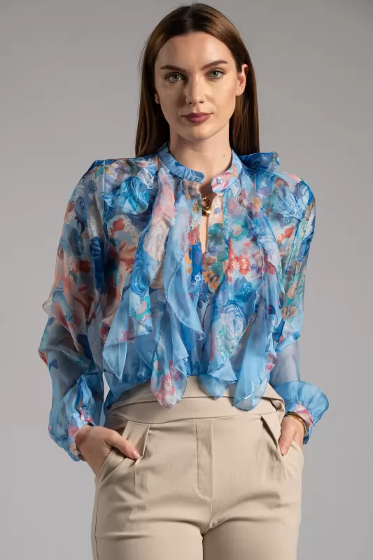 Shirt Volant Floral