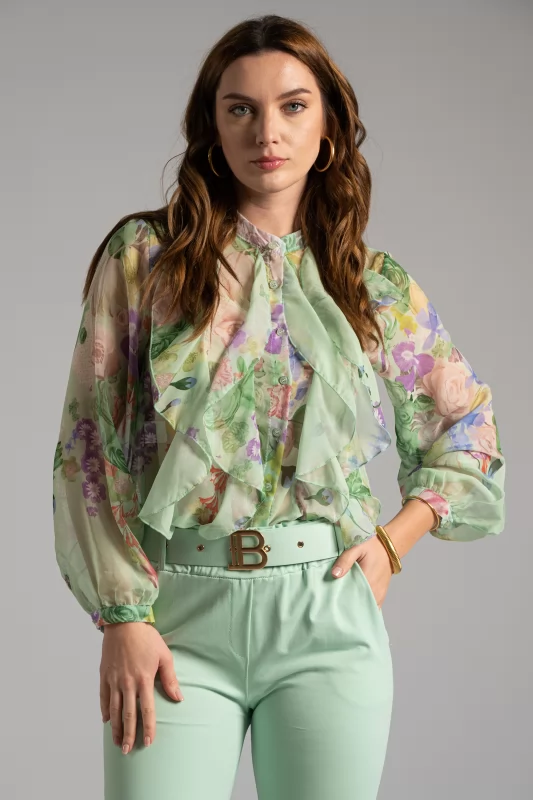 Shirt Volant Floral