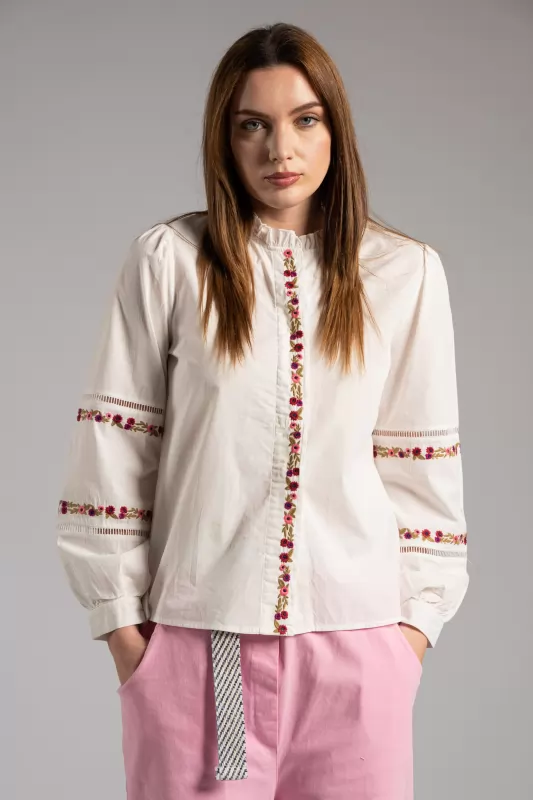 Shirt Volan Embroidery