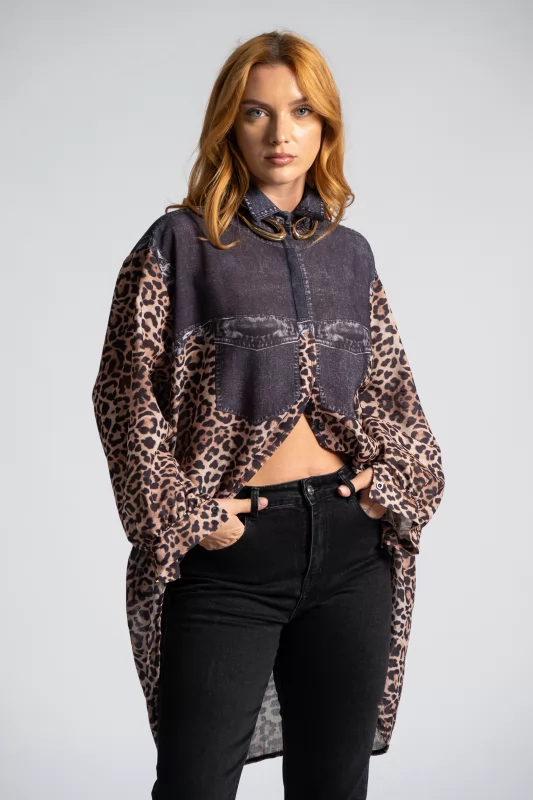 Shirt Walking Leopar Print