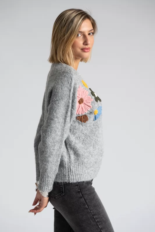 Sweater 3D Daisies