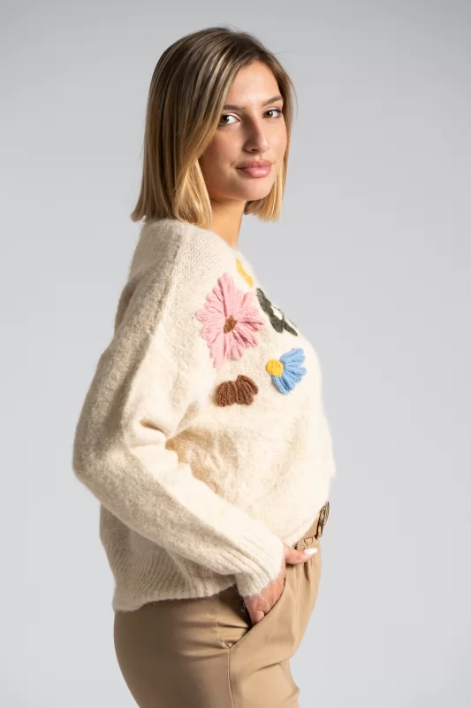 Sweater 3D Daisies