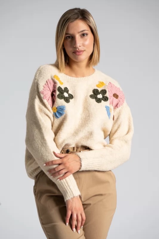 Sweater 3D Daisies