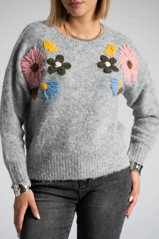 Sweater 3D Daisies