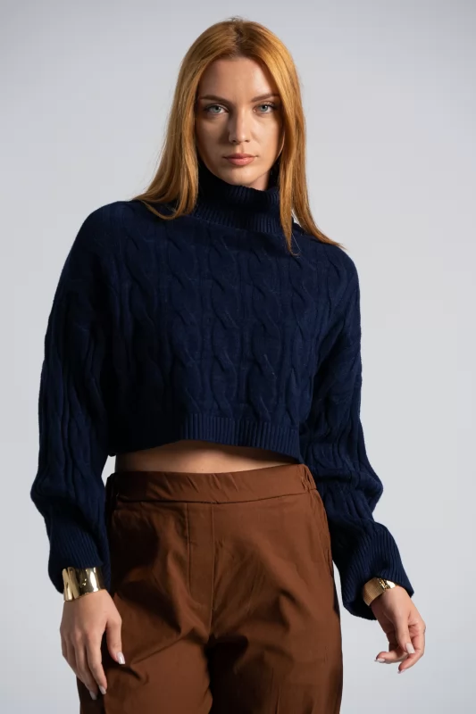 Sweater Crop Turtleneck