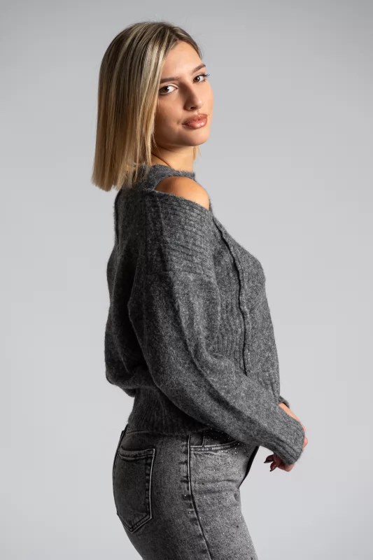 Sweater Cut Out Shoulders