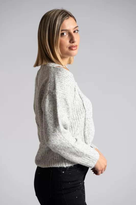 Sweater Cut Out Shoulders