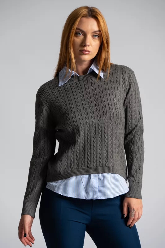 Sweater Collar Shirt