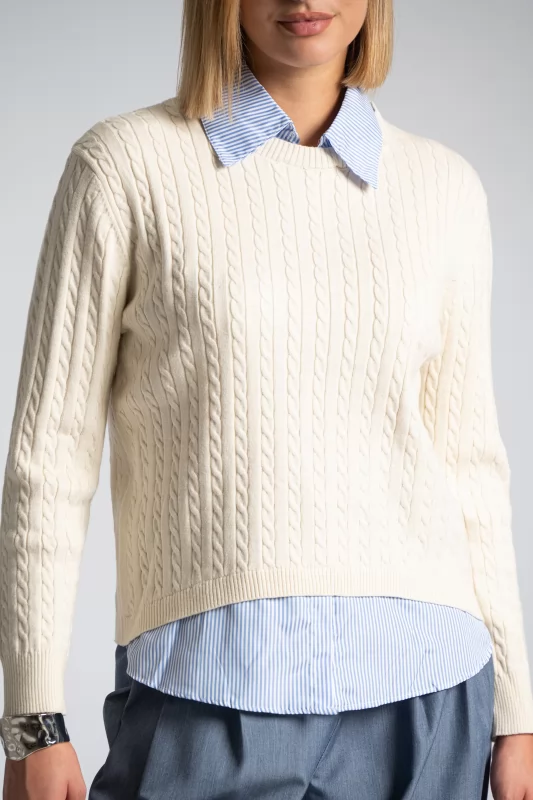 Sweater Collar Shirt