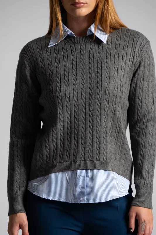 Sweater Collar Shirt