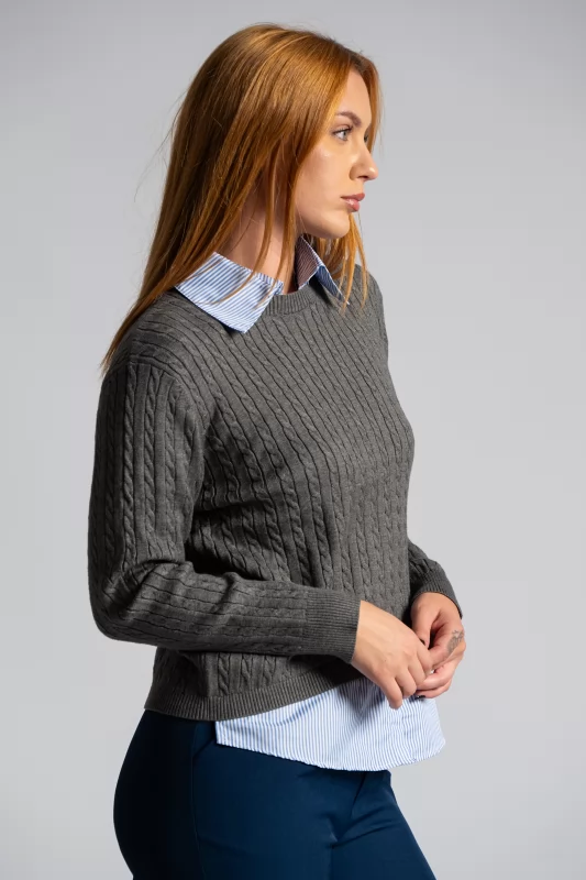 Sweater Collar Shirt