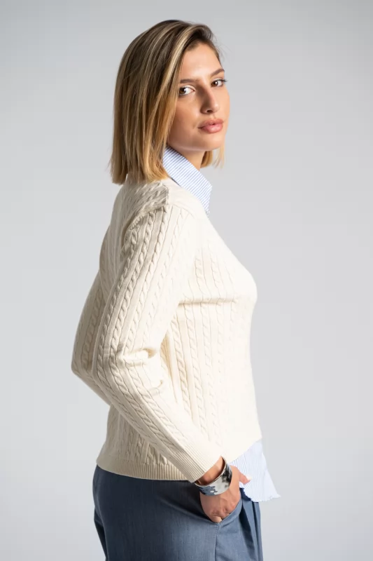 Sweater Collar Shirt