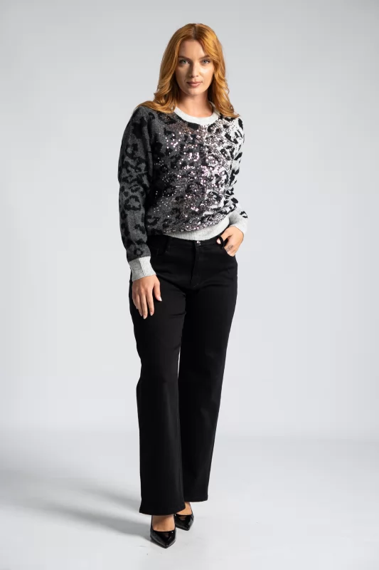 Sweater Leopar Sequin