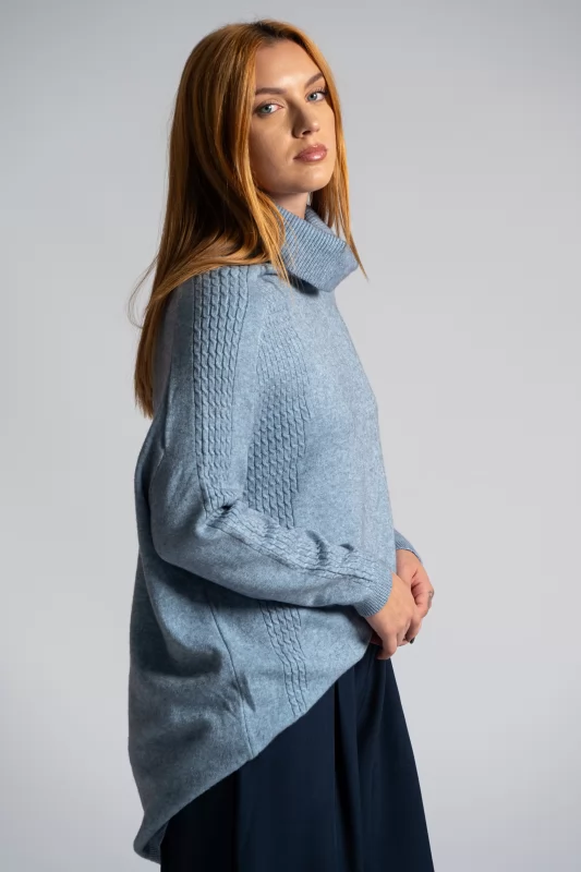 Sweater Knitted Embossed Sweater