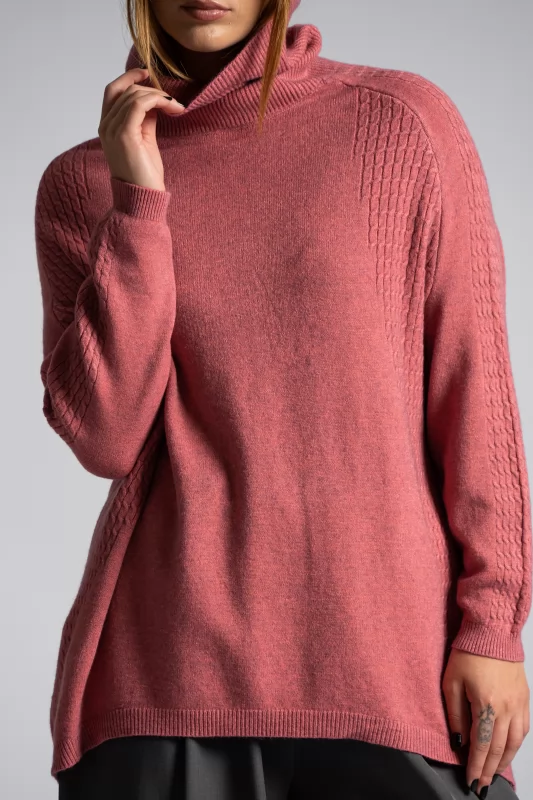 Sweater Knitted Embossed Sweater