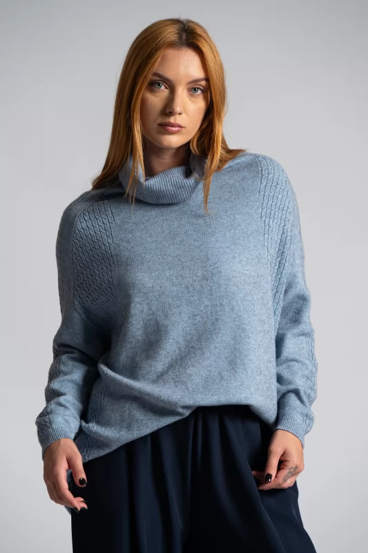 Sweater Knitted Embossed Sweater