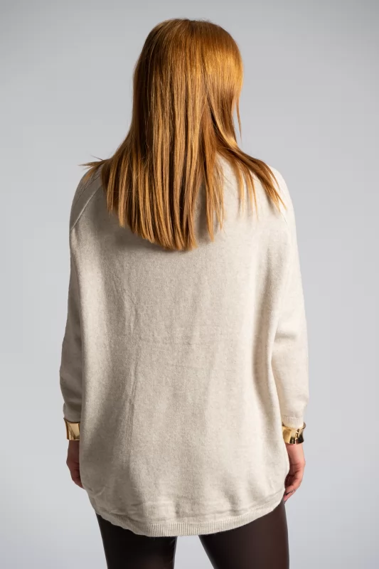 Sweater Knitted Embossed Sweater