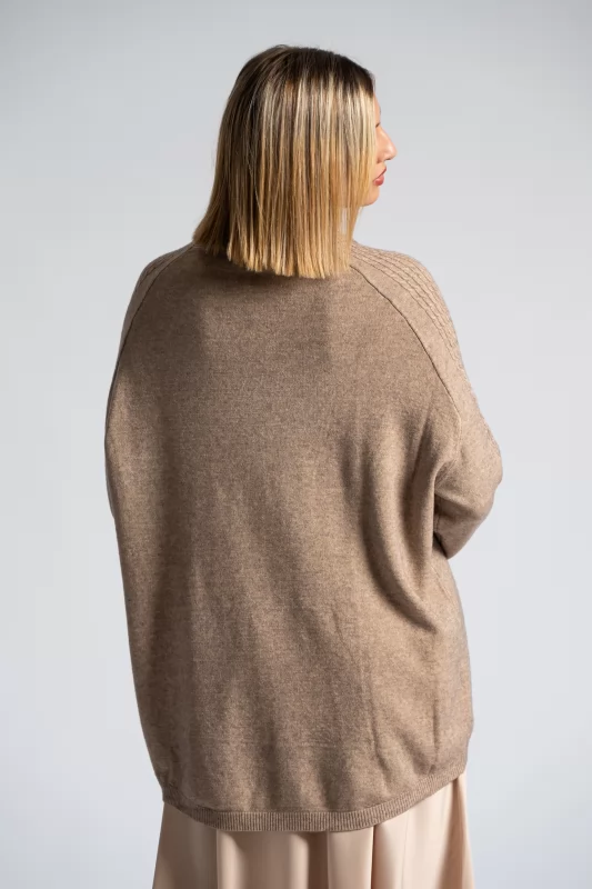 Sweater Knitted Embossed Sweater