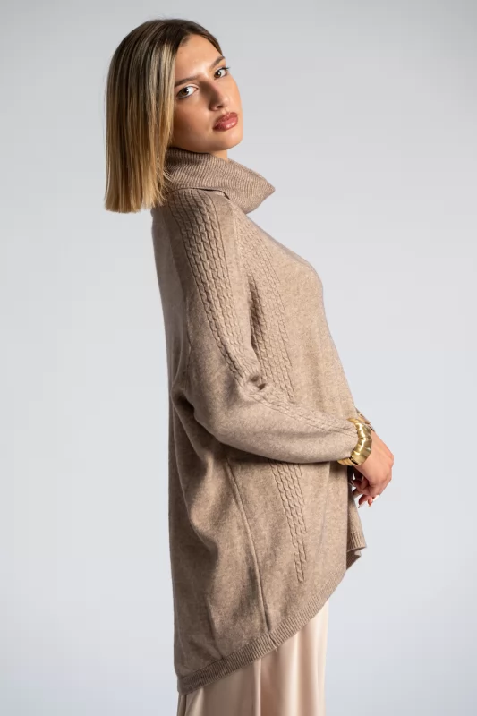 Sweater Knitted Embossed Sweater